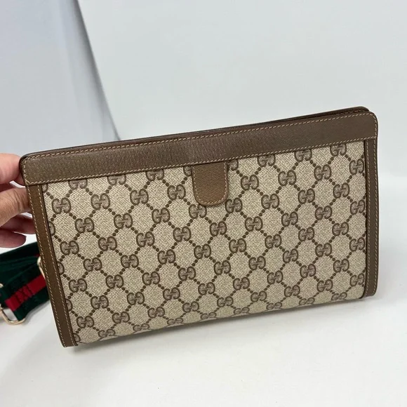 Brown Patterned Shoulder Bag - Picture 5 of 16